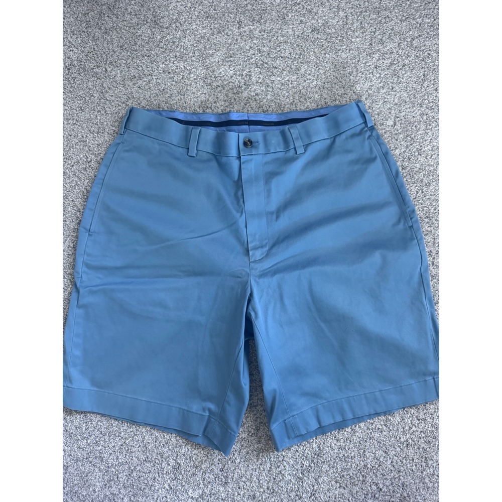 Brooks Brothers Lightweight Advantage Chino Stretch Shorts Blue Mens W36 9in